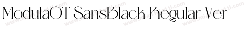 ModulaOT SansBlack Regular Version字体转换